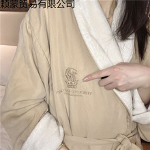 必收丽思卡尔顿酒店浴袍芙蕾特五星级酒店吸水超细纤维情侣睡袍厂