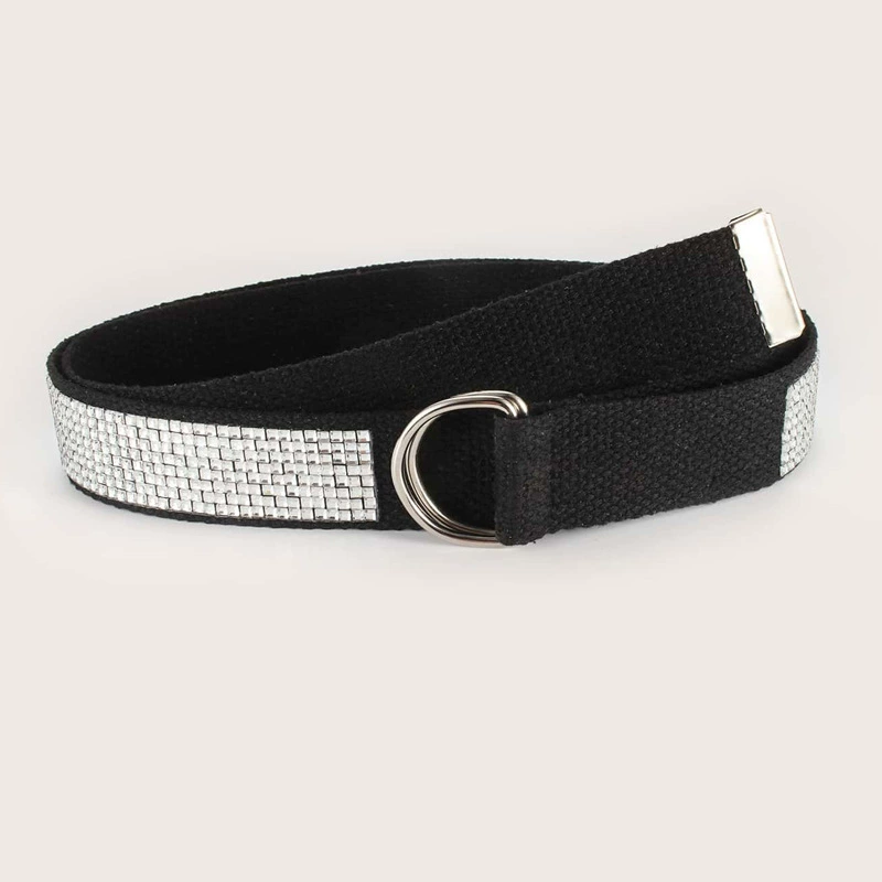 Black buckle, belt, universal trousers, Korean style, simple and elegant design