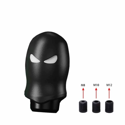 Halloween Black Ghost Car Modified Shift Lever Head Car Manual Gear Shift Handle Universal Shift Lever (Cab and accessories) - black