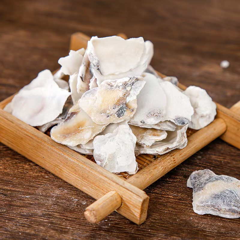 Mu Li (Ostrea gigas) Calcined Oyster Shell — Dried Mineral Herb for TCM Decoctions key features