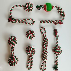 Wholesale manufacturer of Valentine's Day pet toy ball set combinations, wholesale dog fun chewable rope knot toys