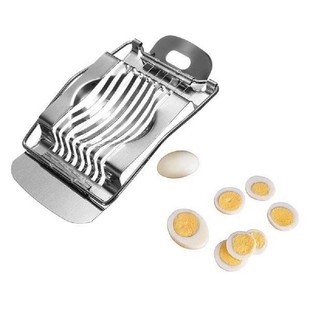 Factory Direct Supply Stainless Steel Egg Cutter Egg Fancy Cutting Stainless Steel Egg Cutter Pine Flower Egg Divider Slicing