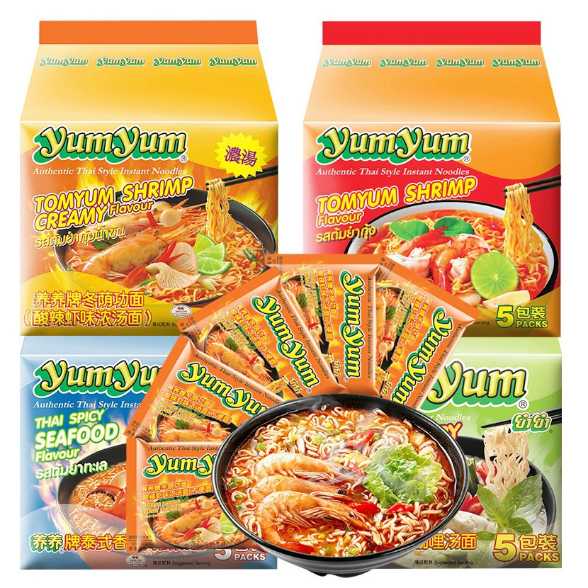Импортированная из Таиланда лапша быстрого приготовления марки Yangyang Dongyingong со вкусом кисленных и горячих креветок Сумка для лапши для супа Чистая красная лапша быстрого приготовления