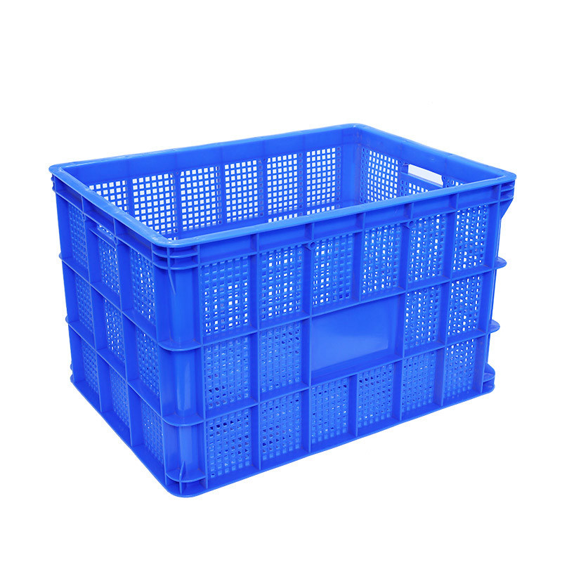 プラスチック製のかごを厚くしたクリンカー回転かごの青い食品果物かご野菜かごの大きな枠