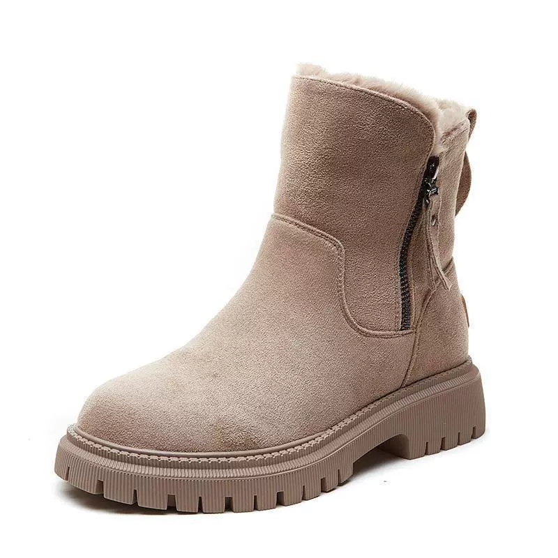 Martens, winter keep warm universal fleece low boots for students