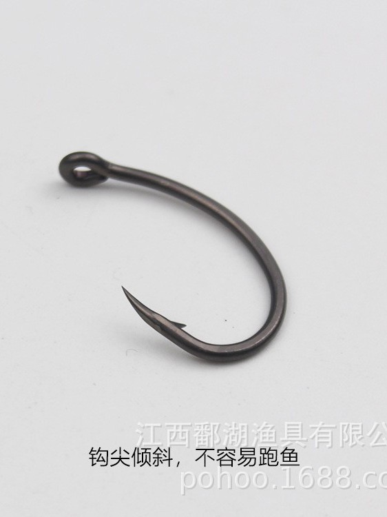 gancho de jorobada de carpa europea recubrimiento de teflón acero de alto carbono YN gancho de pesca de carpa con espinas sin espinas