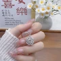 爱心满钻心形小众颈链