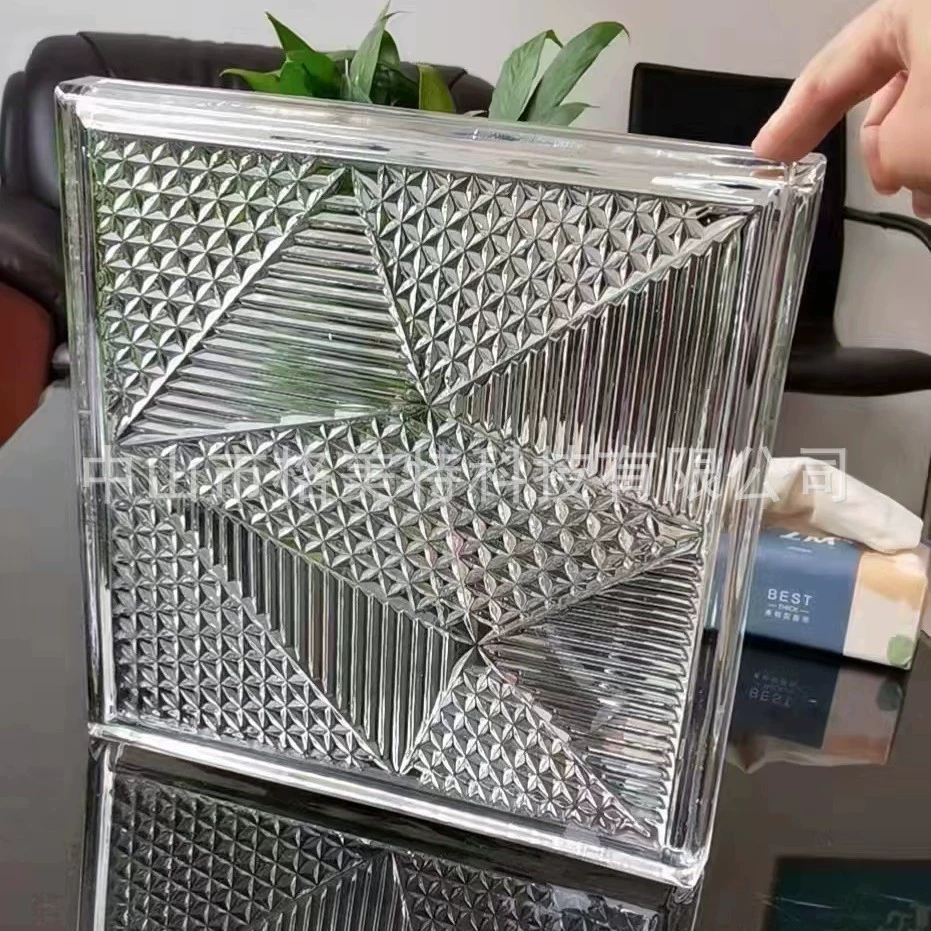 Супер белый кристалл коробка прозрачная хрустальная плитка перегородка стены декоративный фон стекло 280*280*32 поставки