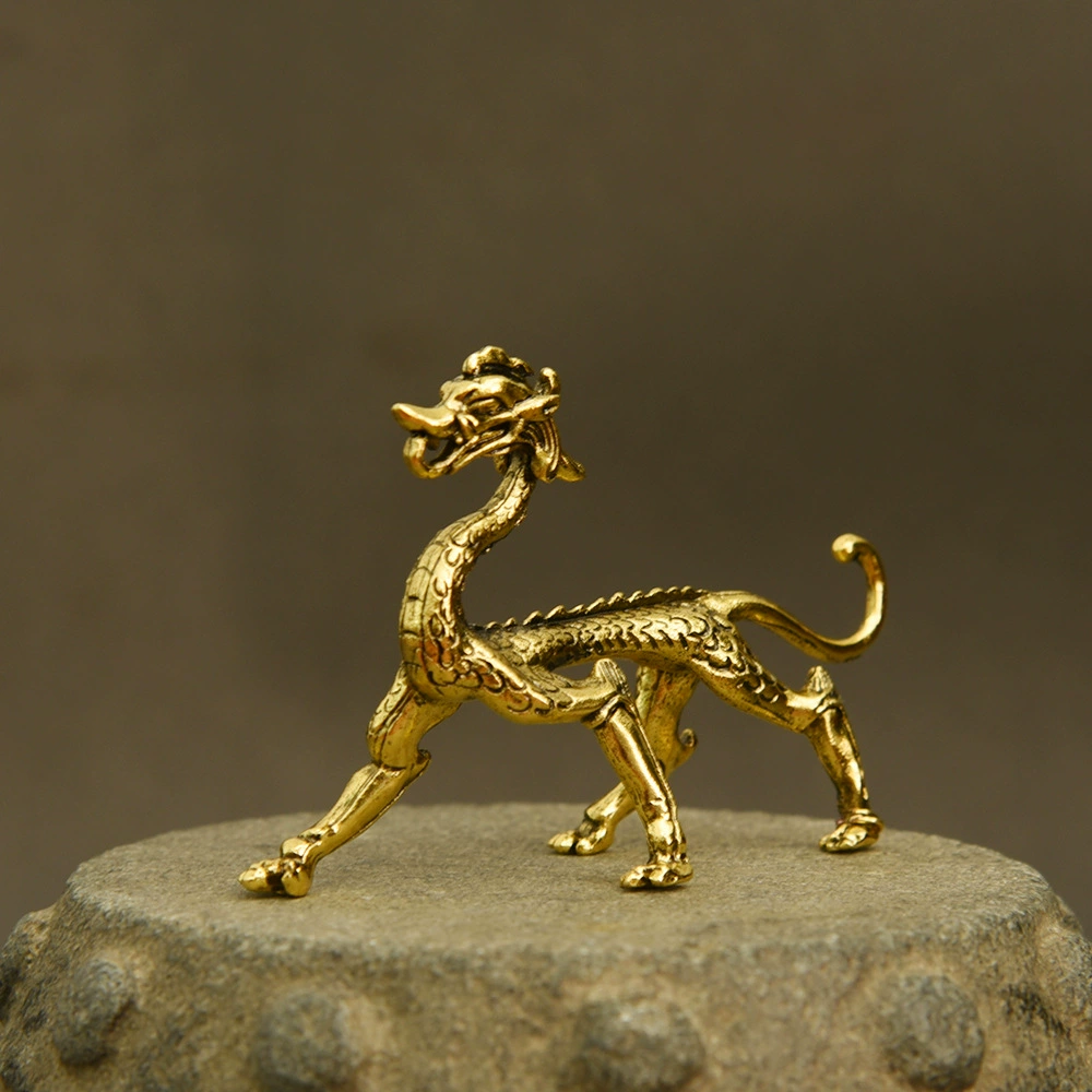 Подставка для благовоний из смолы «Дракон», старозолотистая, 8,3×3,2×5,2 см