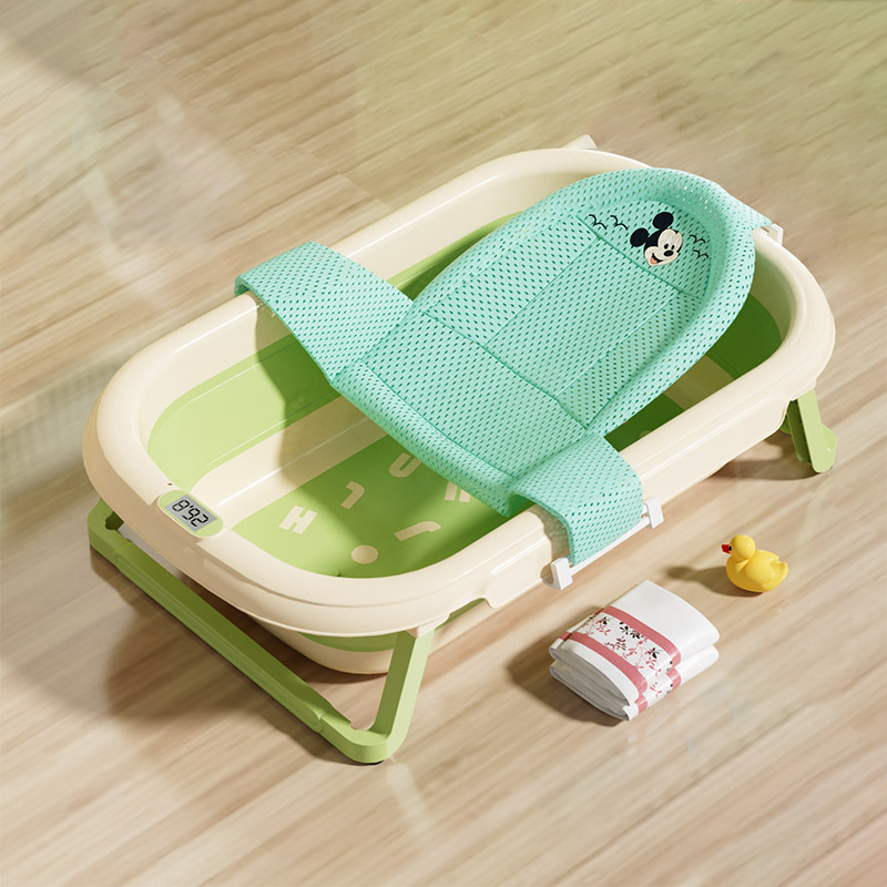 Bebé Baño red bolsillo bebé baño artefacto sentado y acostado estera antideslizante recién nacido bañera soporte de suspensión alfombra de baño Universal