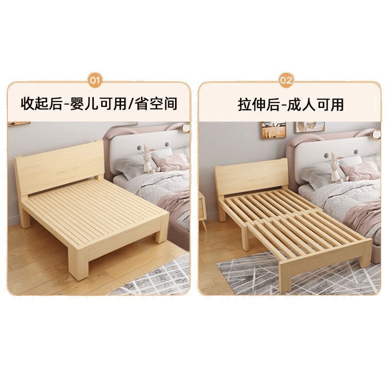全实木抽拉式沙发床伸缩式阳台沙发床两用拼接床多功能两用抽拉床|undefined