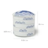 Small blue and white (direct 8.1cm) five-layer dish