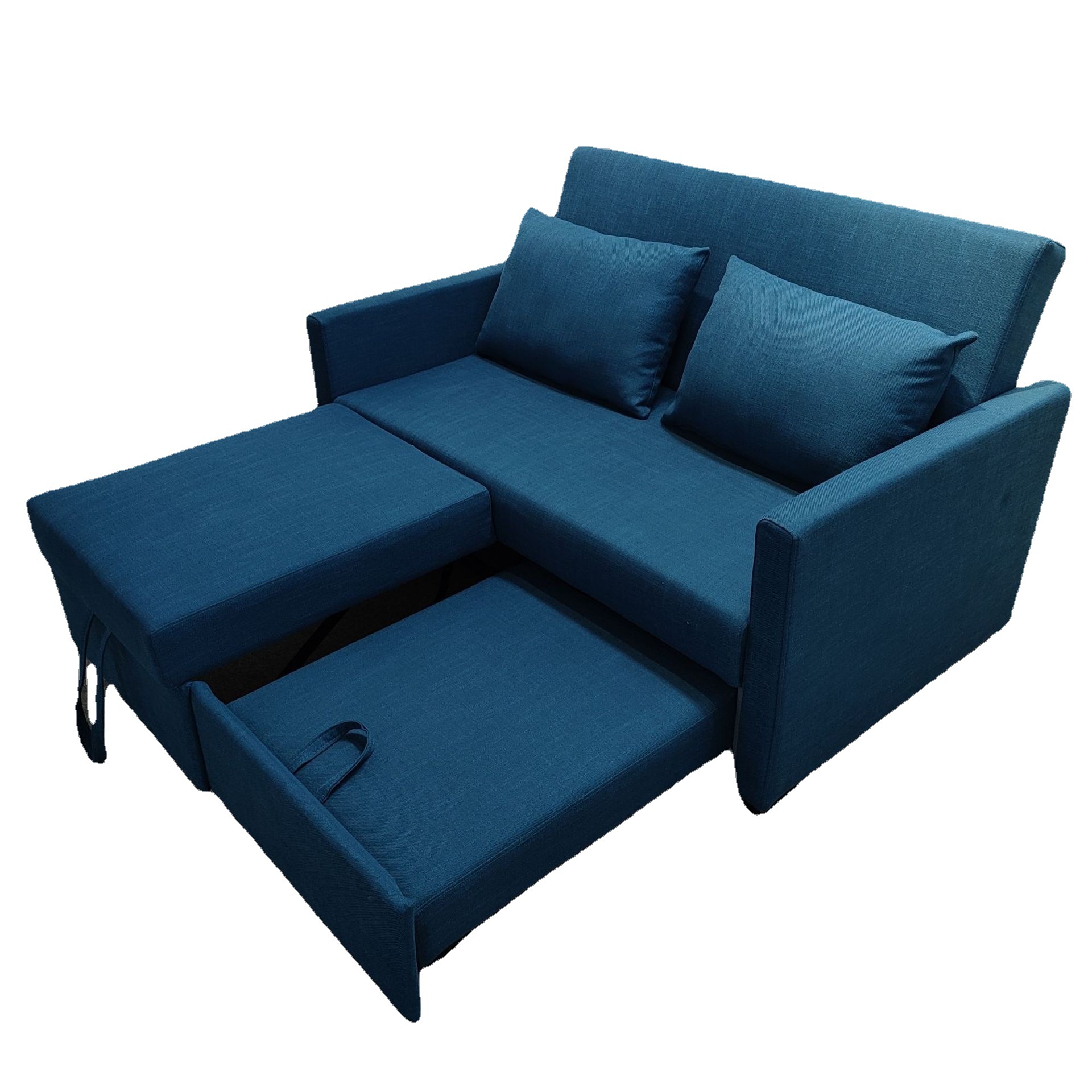 Sofá cama plegable doble doble multifuncional sala de estar pequeña casa de alquiler de tecnología económica tela sofá cama