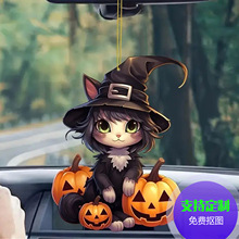 跨境新品南瓜人万圣节集合亚克力挂件亚克力钥匙扣