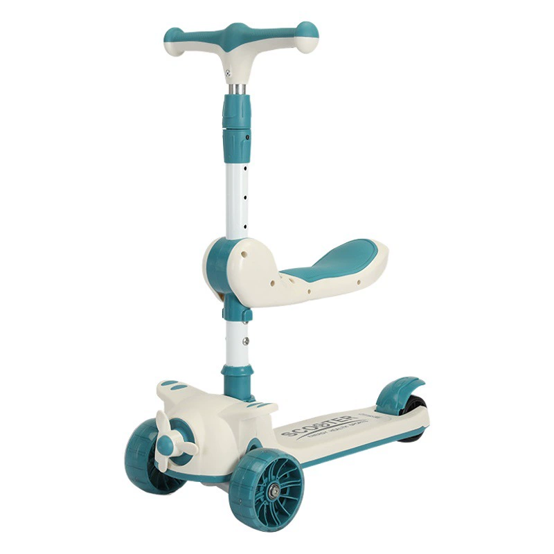 Самокат детский 1-3-6-12 лет мальчики и девочки портативный складной педаль ребенок может сидеть слайд скутер