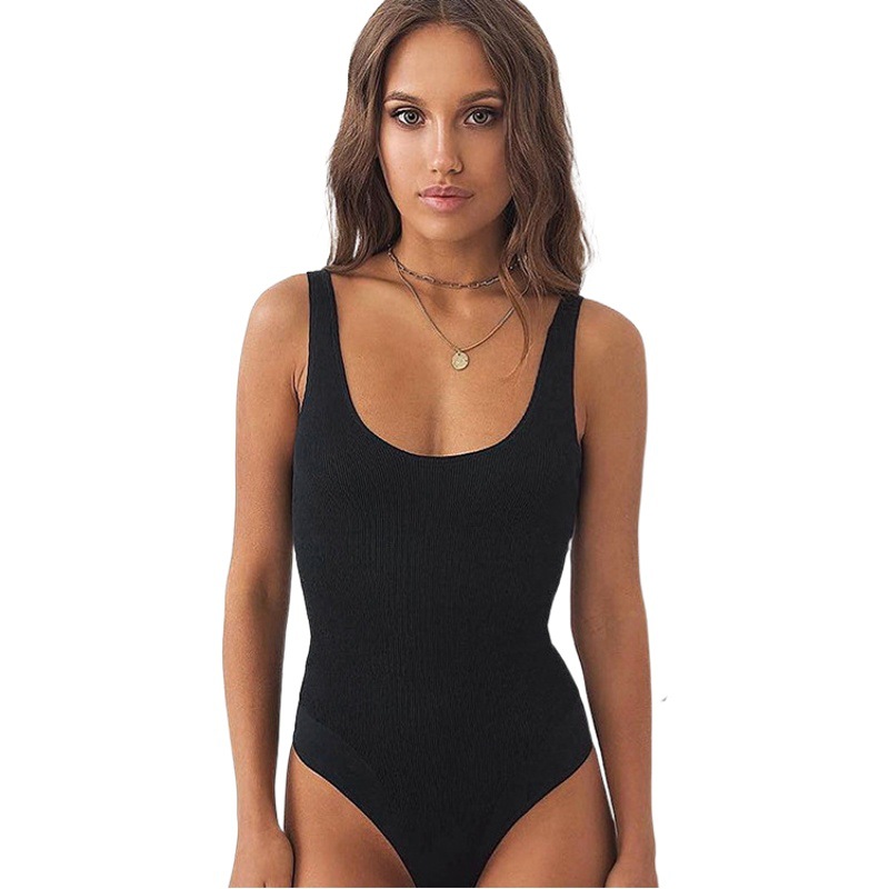 Nuevo Mono de Verano 2025 para Mujer, Estilo Europeo y Americano, Comercio Exterior, Top sin Mangas, Espalda Descubierta, Ajustado, Tipo Camiseta sin Mangas