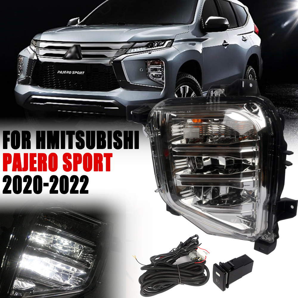 Aplicable a Mitsubishi 20 / 21 / 22 nuevo conjunto de lámpara de niebla delantera Pajero LED luz de conducción diurna luz de barra delantera