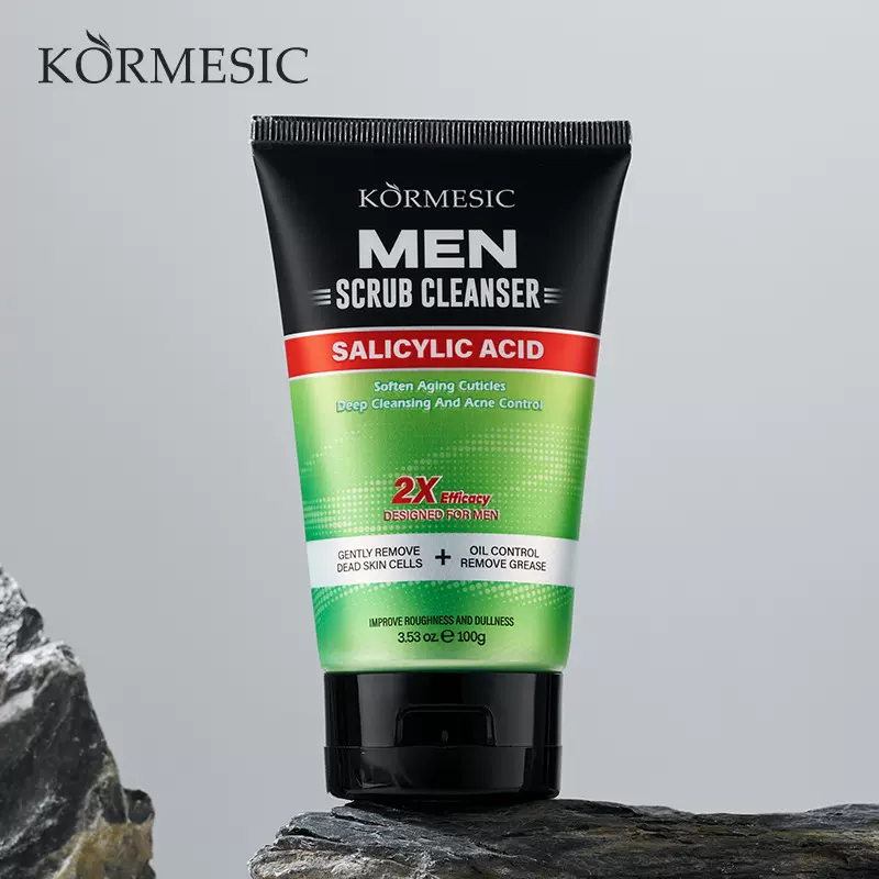 KORMESIC男士水杨酸磨砂洁面Facial cleanser跨境外贸厂家批发
