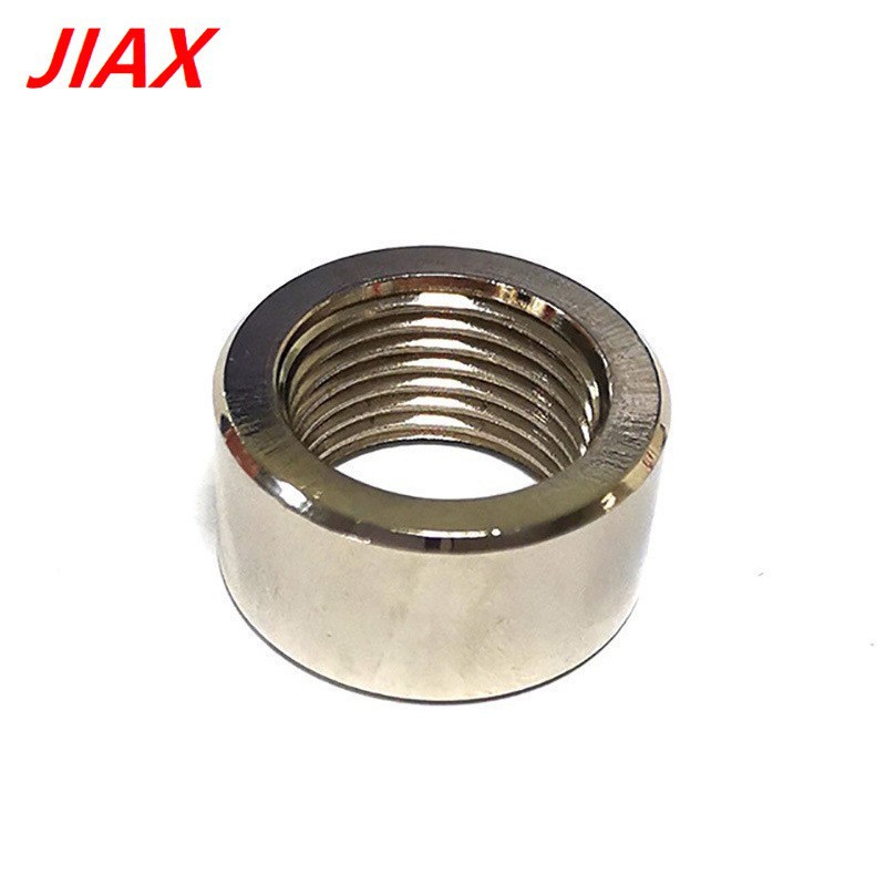 Tubo de escape M18X1.5 Soldadura Tuerca redonda Tuerca Hierro galvanizado Niquelado Universal Modificación transfronteriza Piezas de automóvil