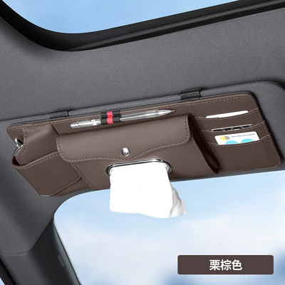 Clip, Car Tissue Box, Tissue – Car Glasses Clip/Bill Clip - brown