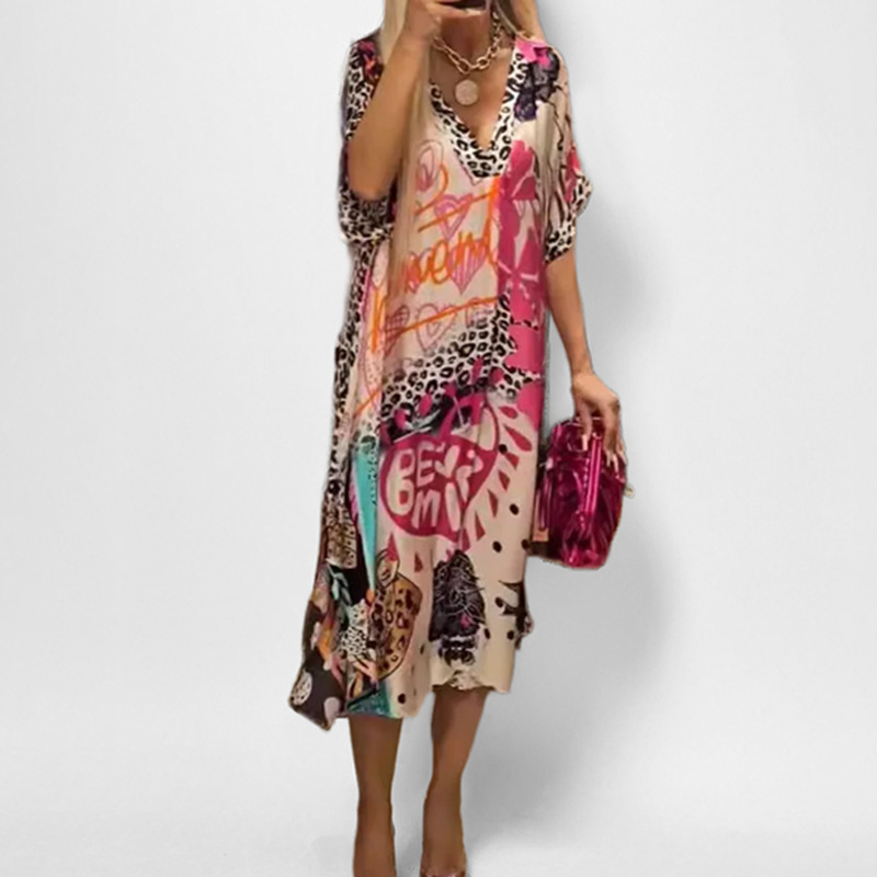 Completo gonna con stampa leopardata donna stile casual chic_voghion.com