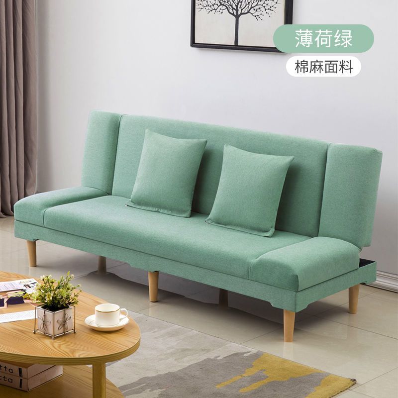 Fábrica directa de alquiler asequible bajo sofá pequeño tipo de casa plegable simple sobre sofá cama de doble uso económico