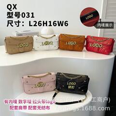 クロスボーダー新型ショルダーバッグ斜めがけかばんリベットロックバングルズバグズfor womenクラシックレディースショルダーバッグ
