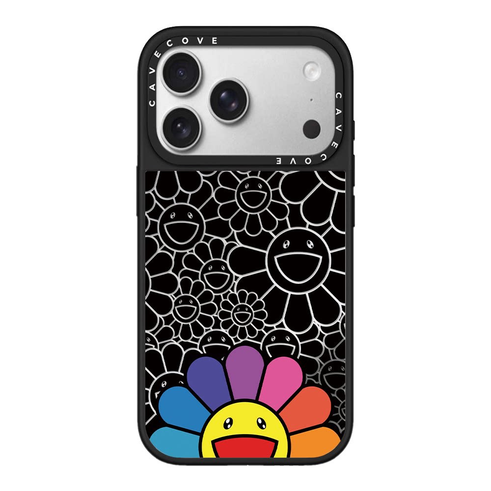 Rainbow-colored probe sunflower - authentic mirror finish