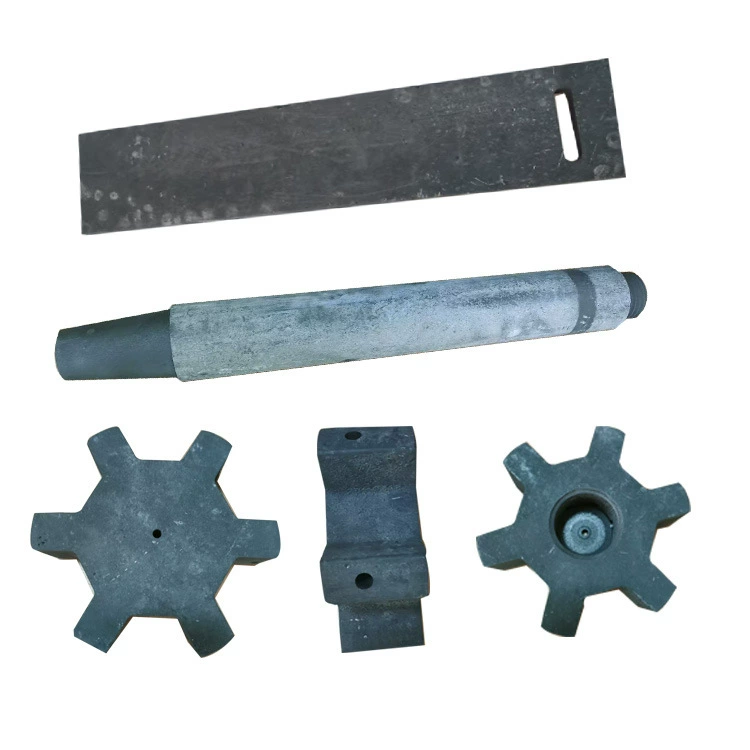 Дегазационная машина, углеродный стержень, графитовый ротор Φ180*H60 мм, соответствующий графитовому стержню Φ80*L800 мм