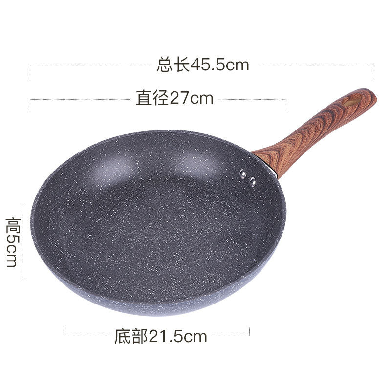 Nuevo conjunto multifuncional de sartén antiadherente casera de cuatro piezas de regalo de reunión anual al por mayor caja de regalo de sartén práctica compuesta inferior