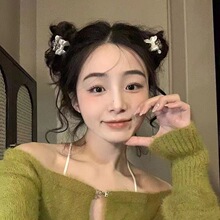 甜美少女蝴蝶结抓夹公主头鲨鱼夹小号前额刘海夹发夹夏季发卡发饰