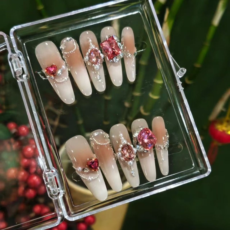 Upgraded Transparent Nail Box, Nail Storage Box, Wearable Nail Box, Handmade Wearable Nail Display Box Wholesale