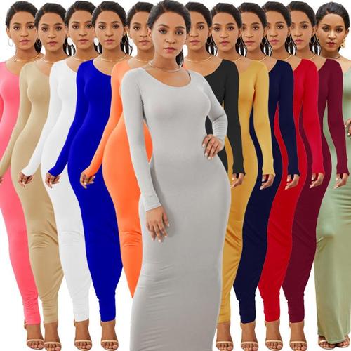 Women's long bodycon dresses, fashion slim party dress