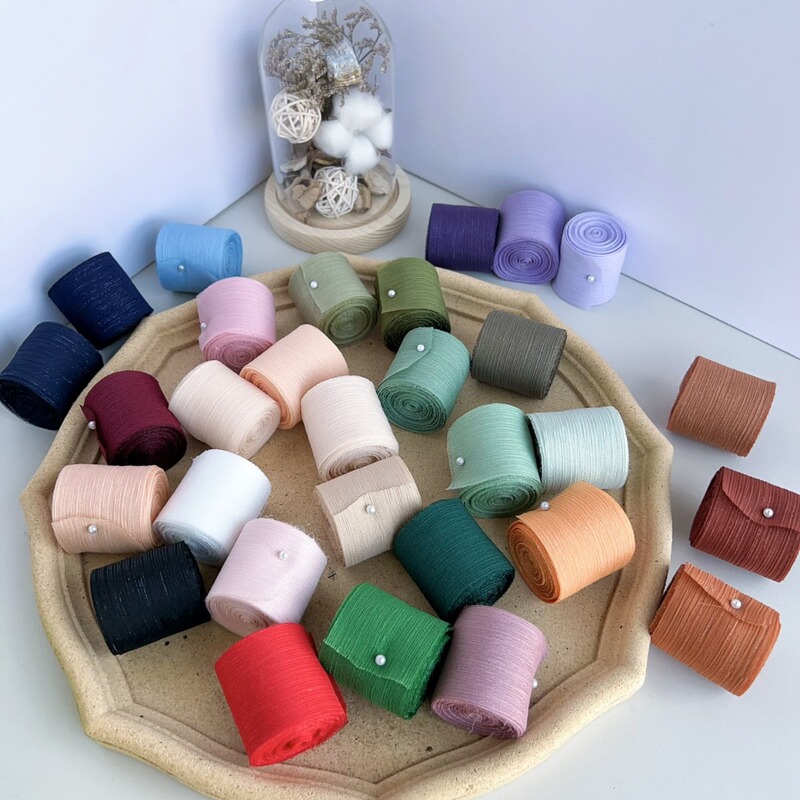 Silver silk flash ribbon chiffon pleated mesh accessories bright silk wrinkled bow gift box bouquet packaging snow yarn ribbon Silver silk flash ribbon chiffon pleated mesh accessories bright silk wrinkled bow gift box bouquet packaging snow yarn ribbon