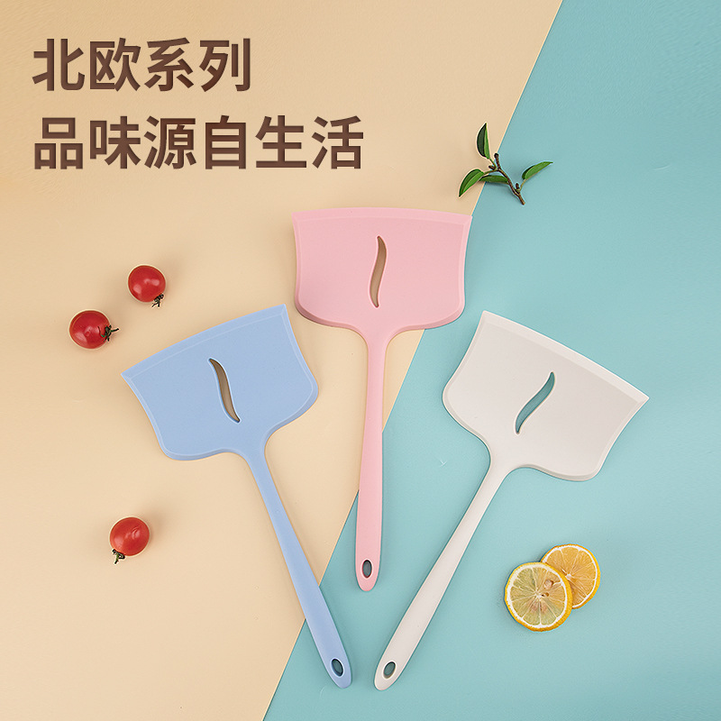 硅胶鱼铲烧锅铲不粘锅烹饪铲子耐高温铁板烧煎铲宽口披萨牛排铲