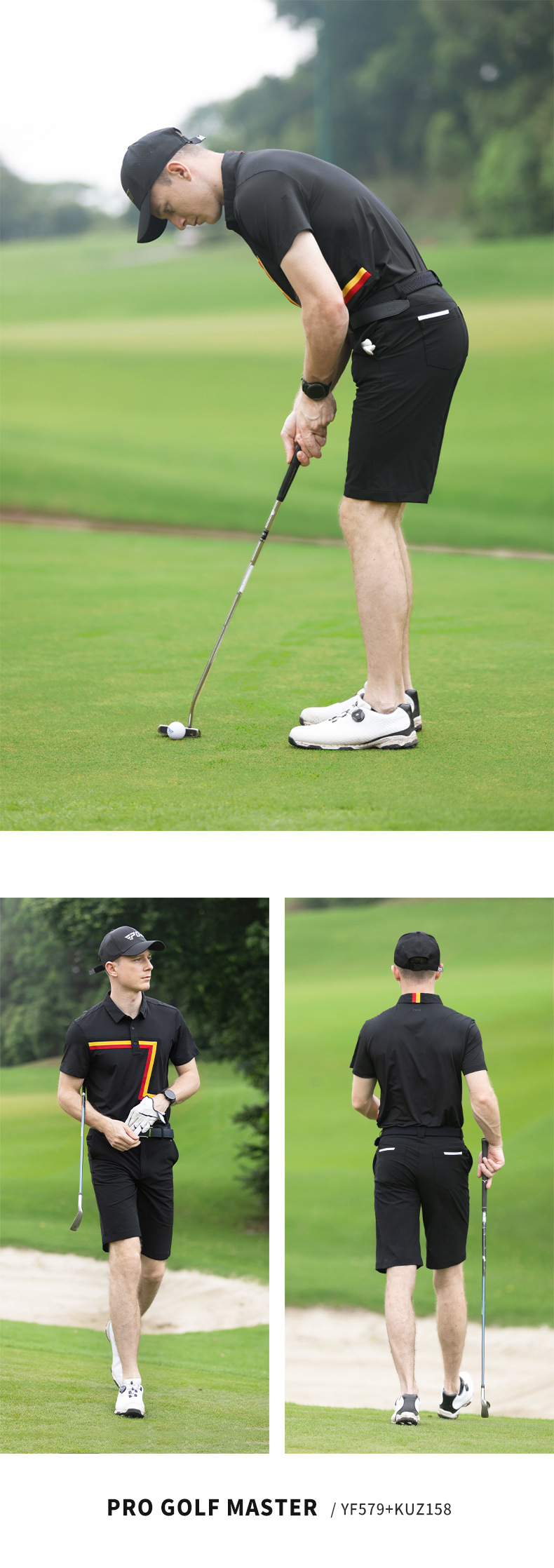 Quần short thể thao nam co giãn thoáng khí — KUZ158-Quần kaki, KUZ158-Quần màu xanh hải quân, KUZ158-Quần Trắng, KUZ158-quần đen chi tiết 3