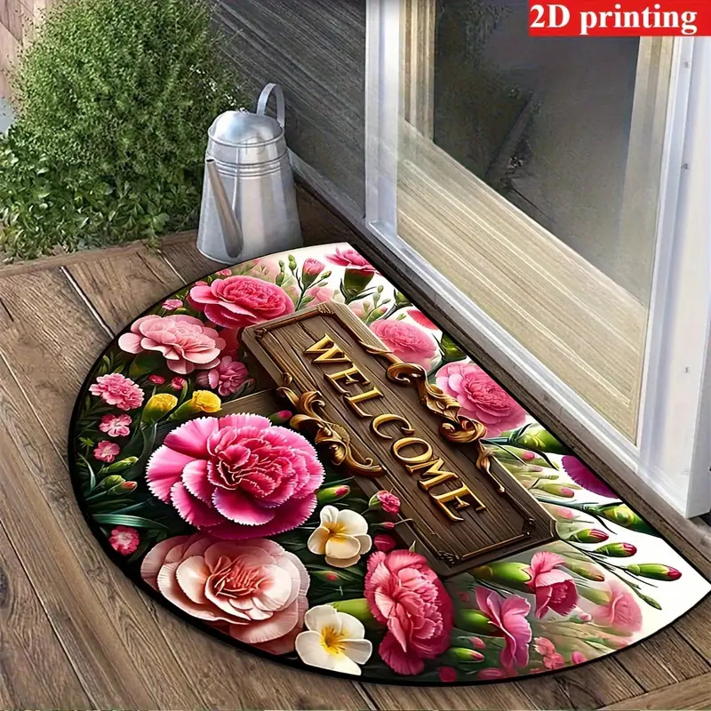 TEMU Amazon venta caliente transfronteriza tapete semicircular americano retro