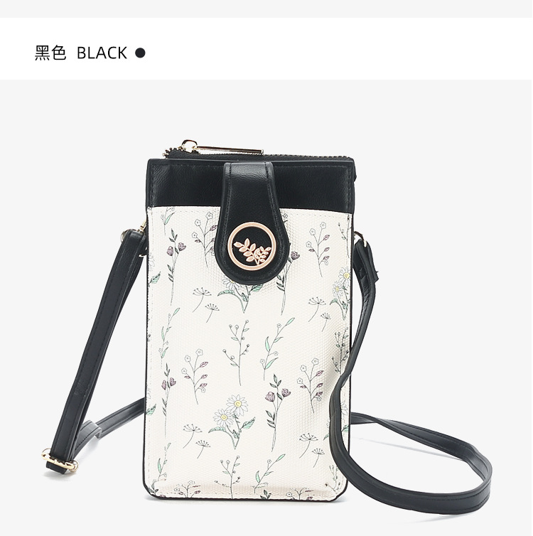 Cartera personalizada de cuero PU del sudeste asiático para mujer, bolso de tarjeta de sentido premium, monedero para mujer, bolso de mensajero de un solo hombro para teléfono móvil