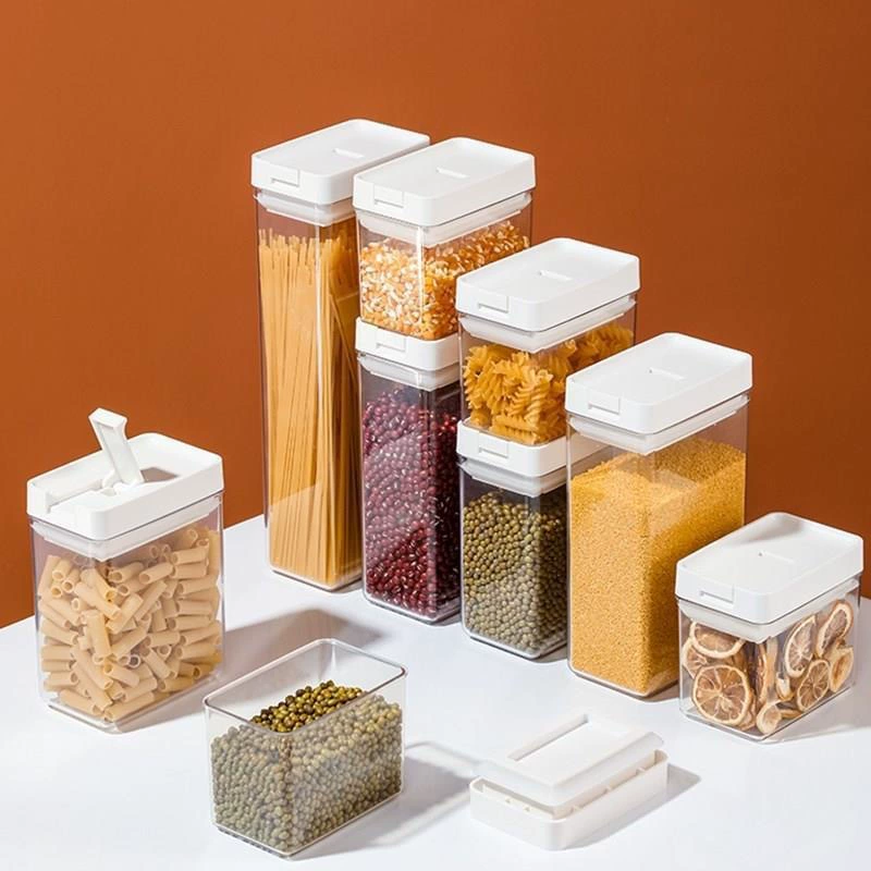 Кухонная пластиковая легко пряжка герметичная коробка для хранения пищевых продуктов