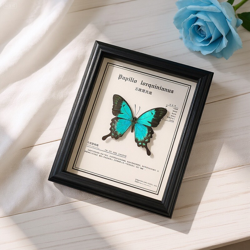 Rare Five-Spotted Swallowtail Butterfly, Precious Insect Ornament, Blue Original Butterfly, Birthday Gift for Friends, Butterfly Specimen Photo Frame Rare Five-Spotted Swallowtail Butterfly, Precious Insect Ornament, Blue Original Butterfly, Birthday Gift for Friends, Butterfly Specimen Photo Frame
