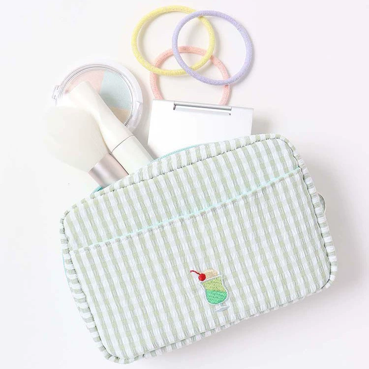 Японская косметичка, сумка через плечо, портативная organizer bag, с вышивкой