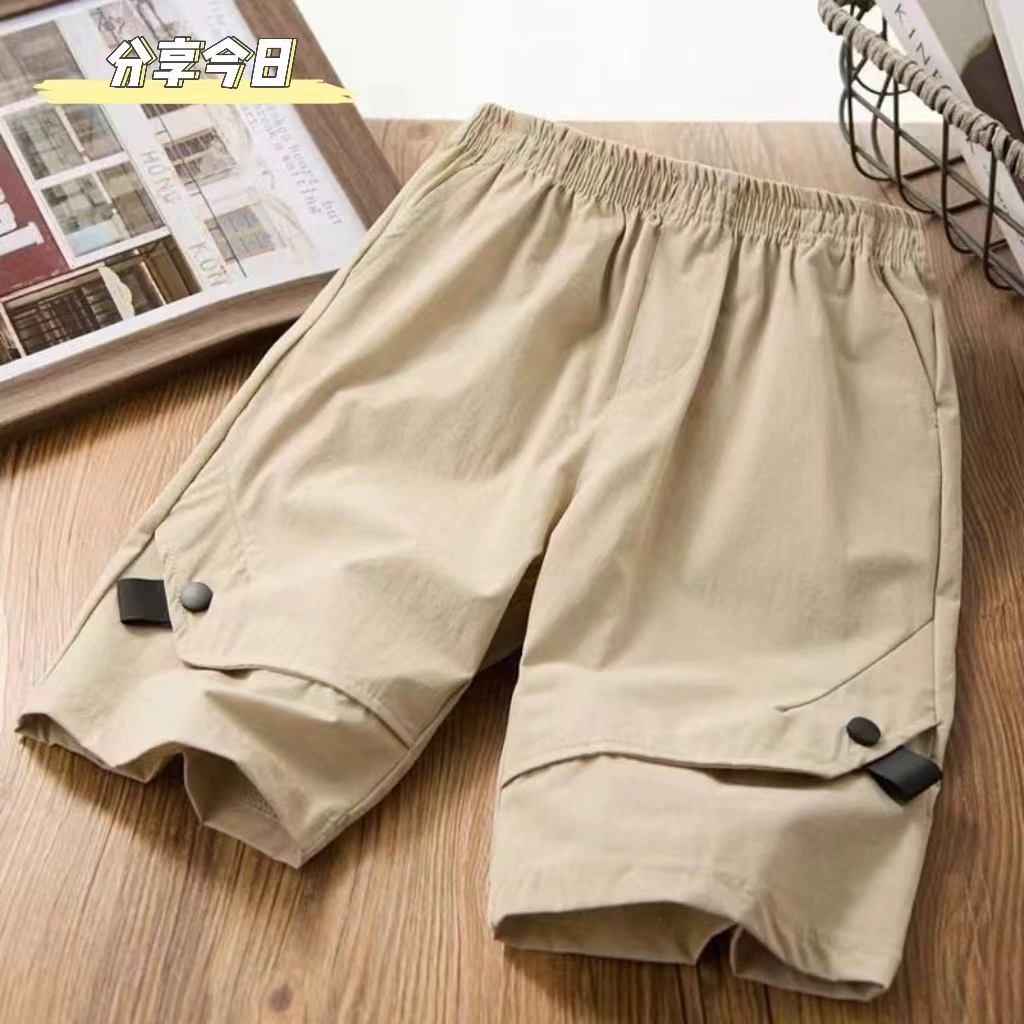 Летние детские тонкие спортивные шорты, модные брюки для мальчиков, для подростков