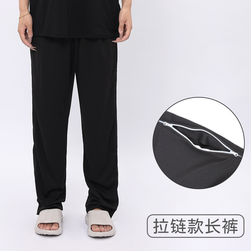 骨折患者、寝たきり高齢者、病院用ガウン、パジャマ、夏用スナップボタン半袖ズボン、通気性の良い着脱が簡単な看護服|undefined
