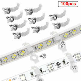 100pcs带螺丝安装夹固定扣用于3528/5050/5630/3014 RGB LED灯带