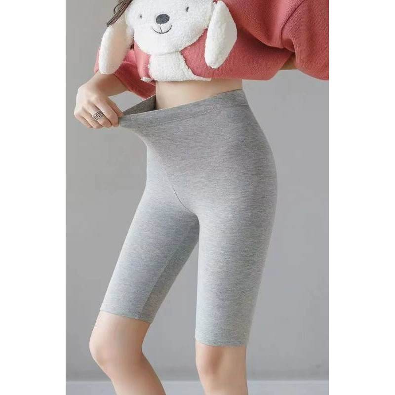 Юбка с высокой талией, леггинсы из модала, женская верхняя одежда, тонкие шорты с защитой от воздействия, защитные брюки большого размера, брюки три четверти, летний стиль.