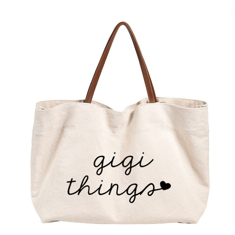 アマゾン速売通クロスボーダー热い贩売gigi things皮手提げキャンバス手提げ袋独身パーティー|undefined