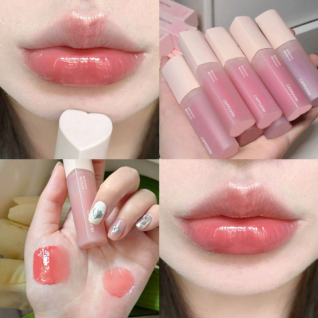 (Cross-border trading), glass lip gloss, makeup primer, mirror effect, intense hydration, plump lips effect