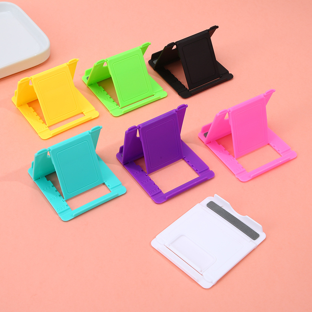 Creativo perezoso soporte de teléfono móvil de escritorio simple soporte de teléfono móvil de plástico plegable regalos al por mayor regalos se pueden imprimir LOGO