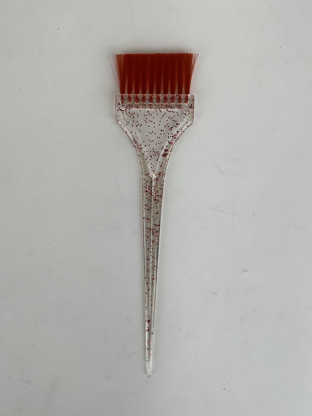 Casa de peluquería brillante pincel de teñido de quemado peluquería salón de peluquería cabello blando cepillo de aceite de color mango transparente cepillo de enfermería image 6