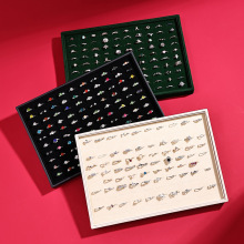 绒布戒指盘百位戒指大容量首饰架看货盘夜市摆摊饰品架直播道具